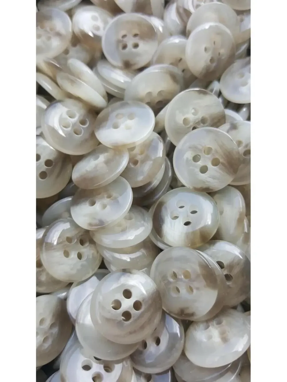 Dark Clouds Buttons, 4 Hole Sewing/Crafts Buttons 15mm - 24 Pieces (009)